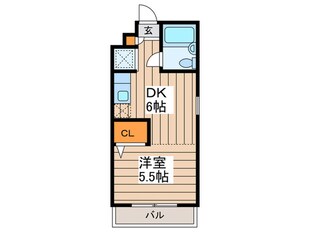 グランメ－ル栗山の物件間取画像